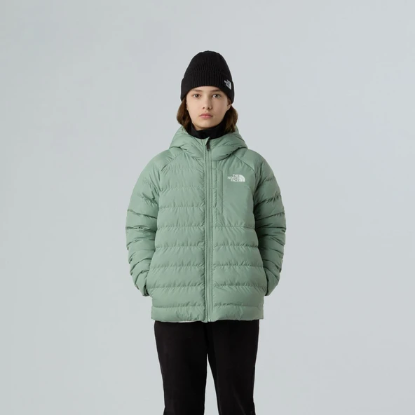 The North Face PERRITO Kapşonlu İki Tafaflı Kız Çocuk Ceketi NF0A88UEBQ11 - Resim 4