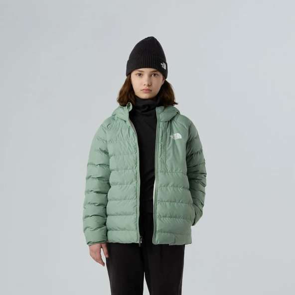 The North Face PERRITO Kapşonlu İki Tafaflı Kız Çocuk Ceketi NF0A88UEBQ11 - Resim 8