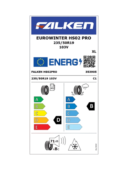 FALKEN 235/50R19 103V XL EUROWINTER HS02 2025 ÜRETİM KIŞ LASTİĞİ - 2