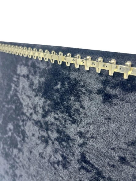 Metal Malzeme Gümüş Renk Bir Metre 92 Kancalı Tesbih&Takı Sergileme Askısı - Resim 4