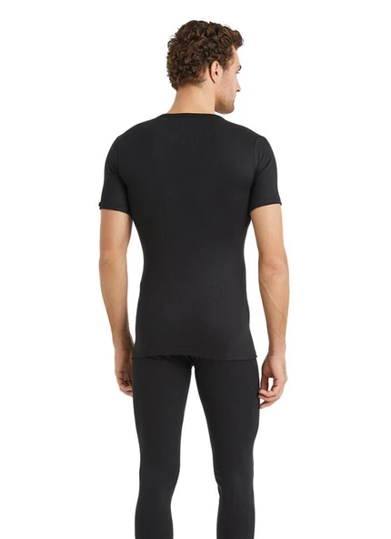 Blackspade 1263 Siyah Unisex Kısa Kollu V Yaka Termal Üst - Resim 3
