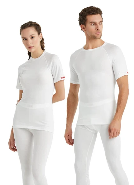 Blackspade 9258 Beyaz Unisex Kısa Kollu Termal Üst - Resim 3