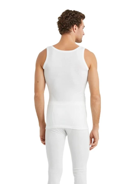 Blackspade 9260 Beyaz Unisex Kalın Askılı Termal Atlet - Resim 2