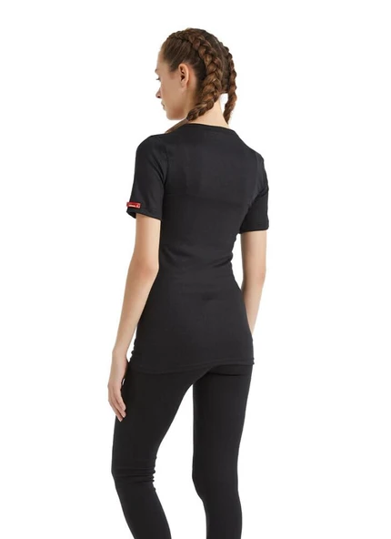 Blackspade 1263 Siyah Unisex Kısa Kollu V Yaka Termal Üst - Resim 5