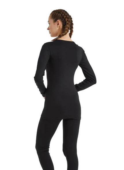 Blackspade 1257 Siyah Unisex Uzun Kollu V Yaka Termal Üst - Resim 2