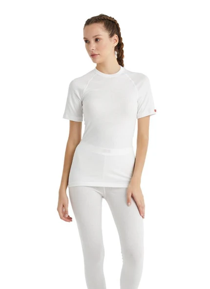 Blackspade 9258 Beyaz Unisex Kısa Kollu Termal Üst - Resim 4