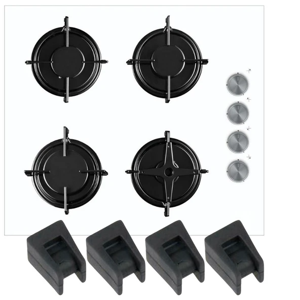 Beko HISG64221SW, HISG64121SB ,AOCG64110DB, AOCG64210DG, HISM64221SX Ocak Izgara Lastik 16 adet - Resim 3