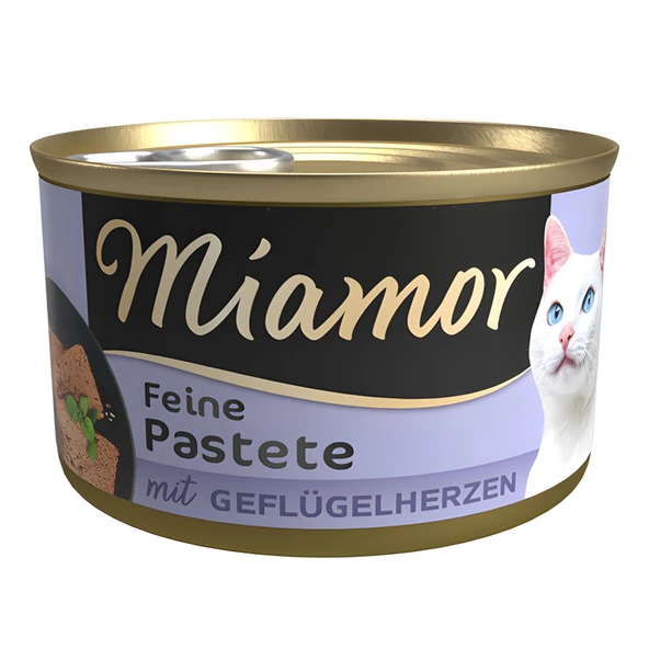 Miamor Pastete Yürekli Konserve Kedi Maması 85gr