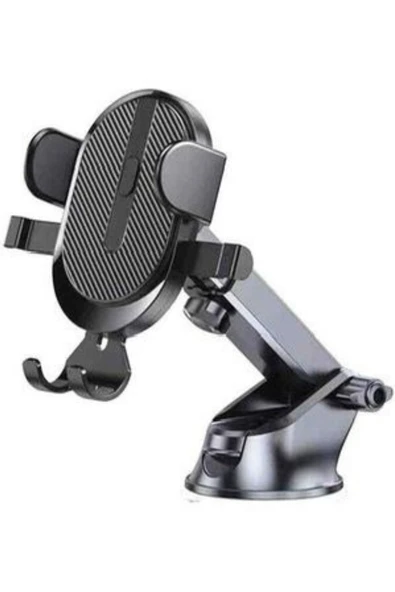 Yumax - MX1 - Vakumlu Araç İçi Telefon Tutucu - 240 Derece Oynar Başlık - 22cm Uzayabilen Kol - İz Bırakmayan Tasarım - 5