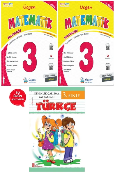 3.Sınıf  Beceri Temelli  MATEMATİK Yolculuğu 1. Kitap ve 2. Kitap + Türkçe Etkinlik Yaprakları ürün görseli 1