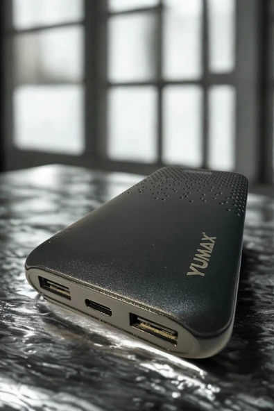 Yumax - 10000 mAh MX8 Powerbank - 2.4A Çift USB Çıkışlı - Hızlı Şarj Destekli - Taşınabilir Şarj Cihazı - 3