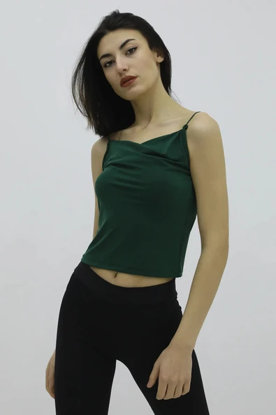 İp Askılı Bluz Zümrüt - P-019894 ürün görseli