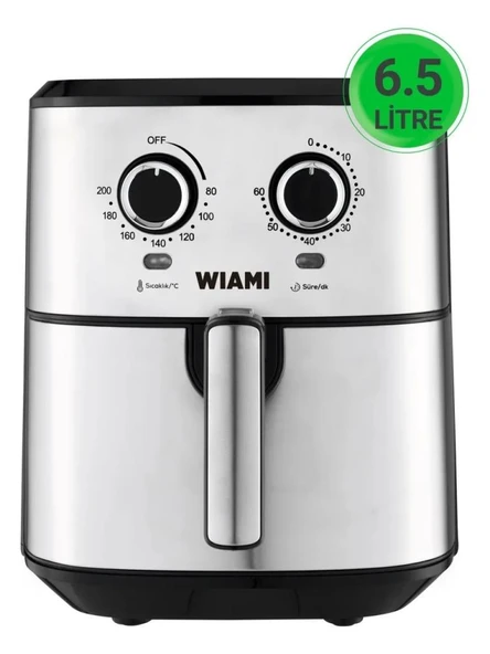 Wiami AirFryer 6.5L Retro Yağsız Fritöz - 2