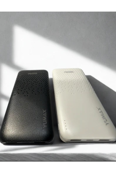 Yumax - 10000 mAh MX8 Powerbank - 2.4A Çift USB Çıkışlı - Hızlı Şarj Destekli - Taşınabilir Şarj Cihazı - 4