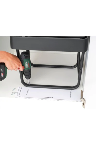 Brabantia Dark Grey Sort&go Buılt–ın Bın Çöp Kutusu 10+10+20lt - Resim 4