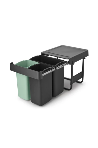 Brabantia Dark Grey Sort&go Buılt–ın Bın Çöp Kutusu 10+10+20lt - Resim 8