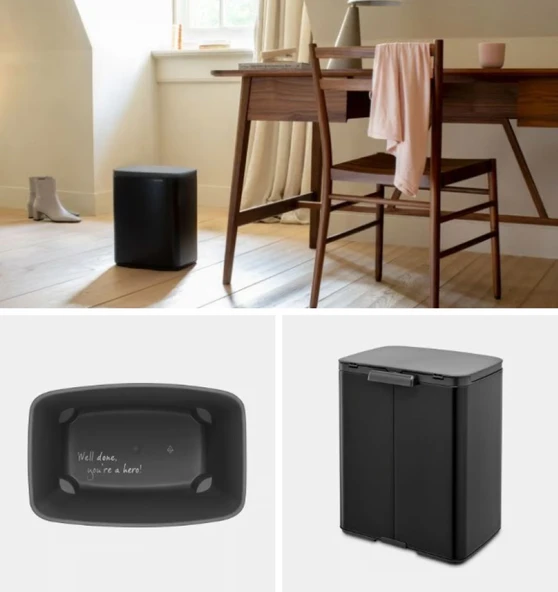 Brabantia Bo Mat Siyah Çöp Kutusu 12lt - 3