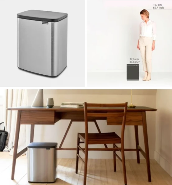 Brabantia Bo Fpp Matt Steel Çöp Kutusu 12lt - 2