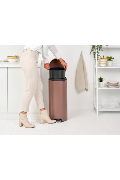 Brabantia Newıcon Satın Taupe Pedallı Çöp Kutusu 30lt - 6