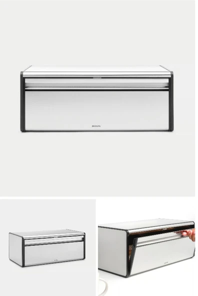 Brabantia Fpp Köşeli Ekmek Kutusu Matt Steel (siyah Çerçeveli) ürün görseli 1