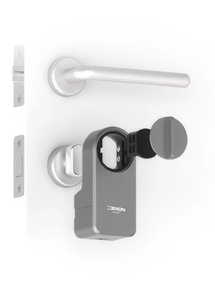 Xenon Smart Akıllı Motorlu Kapı Kilidi Uzaktan Kilitleme ve Açma Mobil Kontrol Şifre Parmak İzi Smart Lock X8070 - 5