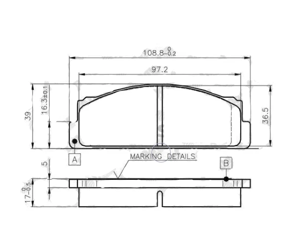 BOSCH 0986TB2002 Fren Balatası Ön WVA 20073 M131 DKS 10/74 - 12/86 - Resim 2