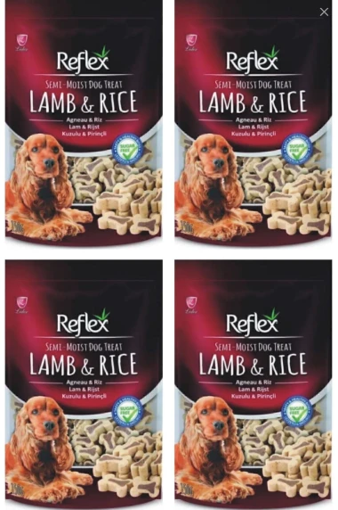Reflex Kuzulu Ve Prinçli Semi Moist Köpek Ödül Maması 4x150gram ürün görseli