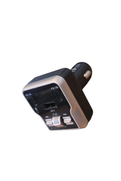 Yumax - Bluetooth FM Transmitter Araç Kiti C66 - 30W Hızlı Şarj, USB/SD/MP3, Tüm Araçlara Uyumlu - 4