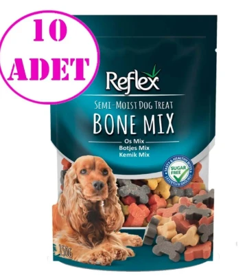 Reflex Bone Mix Yumuşak Köpek Ödülü 150gr 10 Adet - 1