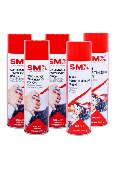 SMX Çok Amaçlı Temizleyici Köpük 3Adet+Susuz Motor Temizleme 2Adet ürün görseli 1