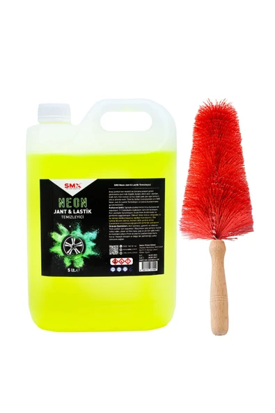 SMX Neon Jant & Lastik Temizleyici 5 Lt. + Jant Temizleme Fırçası ürün görseli 1