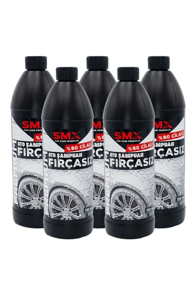 SMX Premium %60 Cilalı Fırçasız Oto Şampuanı 750 ml 5 Adet ürün görseli