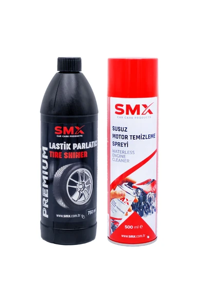 SMX Susuz Motor Temizleme Spreyi 500 Ml + Lastik Parlatıcı 750 Ml ürün görseli 1
