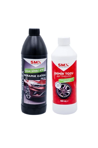 SMX Seramik Katkılı Hızlı ve Pratik Cila 750ml. + Demir Tozu & Jant Temizleyici 500 Ml ürün görseli 1