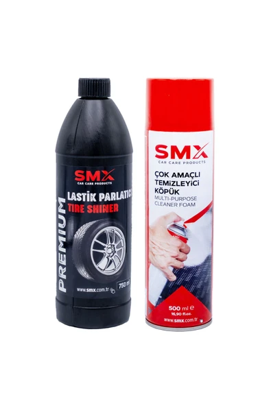 SMX Çok Amaçlı Temizleyici Köpük 500 Ml+ Lastik Parlatıcı 750 ml ürün görseli 1