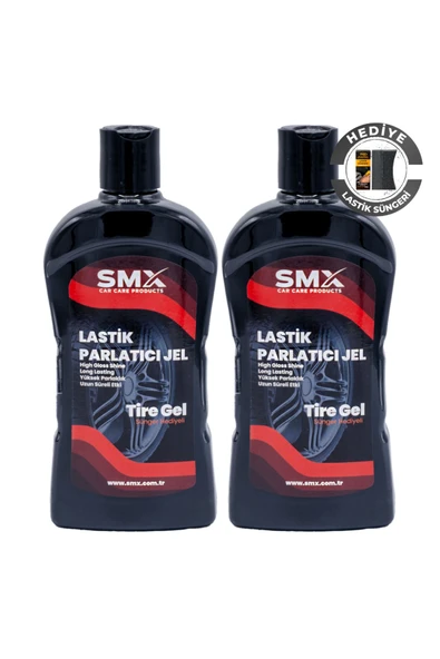 SMX Jel Lastik Parlatıcı 500 Ml 2 Adet Sünger Hediyeli ürün görseli 1