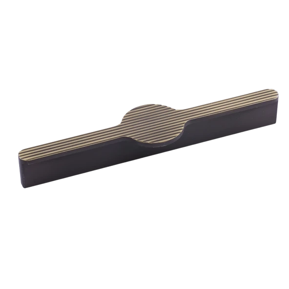 Saral Çizgili Antik Sarı Metal Kulp 160 mm 16 cm Mobilya Çekmece Mutfak Dolabı Dolap Kapak Kulpları - Resim 5