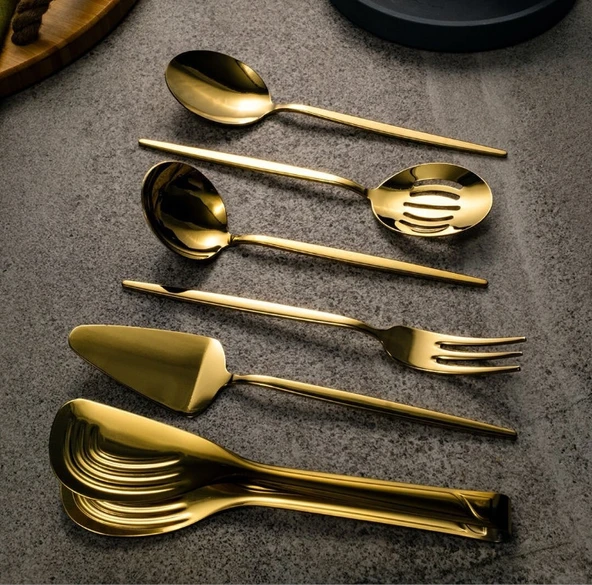 Fecra Luxe Gold 6 Parça Servis Set - 4