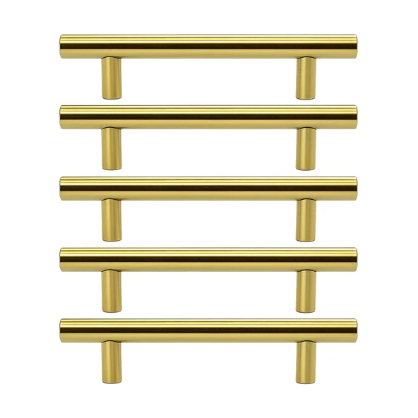 Alteta 5 ADET (128 mm - 12.8 cm) Gold Altın Metal Mobilya Mutfak Çekmece Dolap Kulbu Kulpu Kulpları ürün görseli