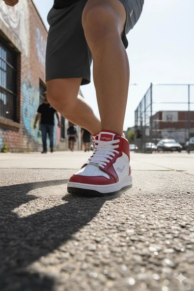 Lescon Elite Max Erkek Spor Bot Beyaz-Kırmızı ürün görseli