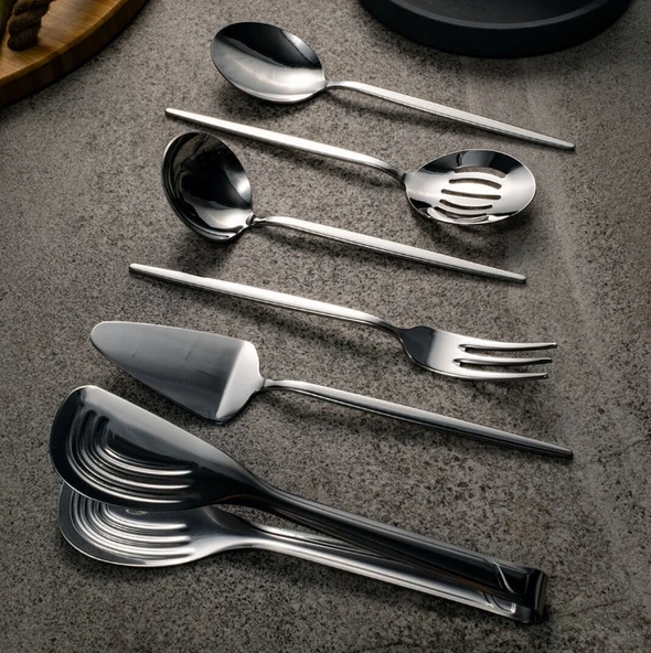 Fecra Luxe Silver 6 Parça Servis Seti Sade - 4