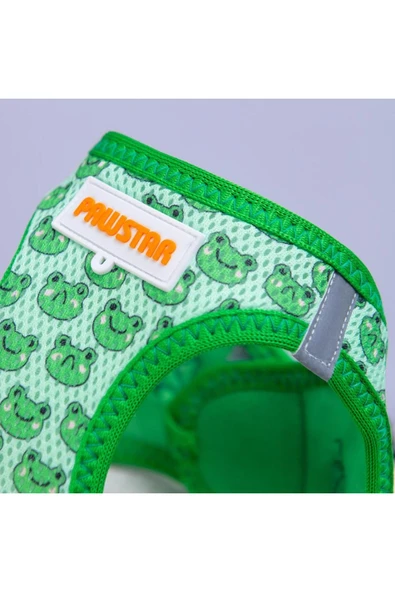 Pawstar Frog Air-mesh Göğüs Tasması Kedi Köpek Göğüs Tasması Kurbağa Desenli Köpek Tasması - 2