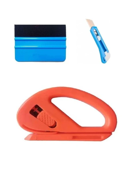 Folyo Ve Cam Fİlmi kesme Uygulama Seti Kaçeli Ragle Ppf Kesici Maket Bıçağı - Resim 2