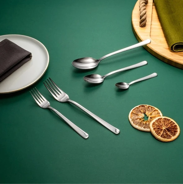 Fecra Royal 30 Parça Sade Çatal Kaşık Bıçak Takımı