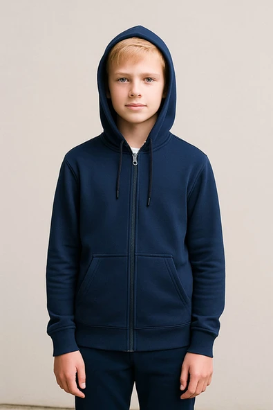 Erkek Çocuk Hırka Kapüşonlu