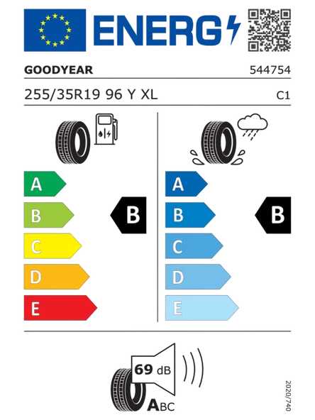 GOODYEAR 255/35R19 96Y XL EAGLE F1 ASYMMETRIC 3 ROF 2025 ÜRETİM YAZ LASTİĞİ - Resim 2