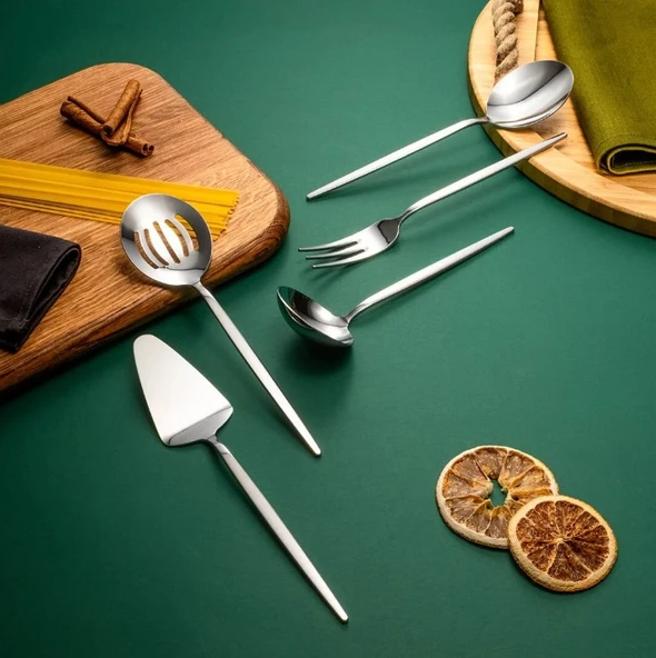 Fecra Pure 5 Parça Servis Seti Sade - 2