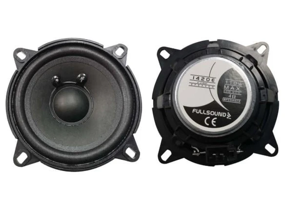 Ayt Fullsound K-1420E 10 CM 4 İnç 110 Watt Orjinal Tip Citroen Peugeot Uyumlu Araç Oto Kapı Hoparlörü