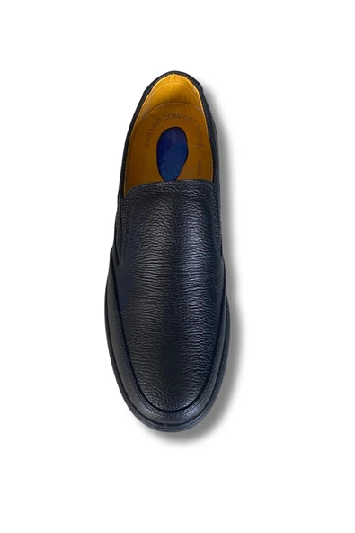 Belix Confort Bağcıksız Deri Erkek Ayakkabı 40-45 Siyah - 6