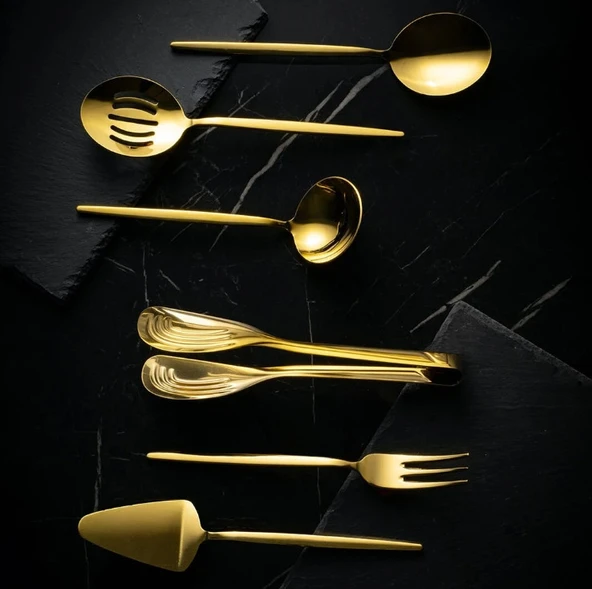 Fecra Luxe Gold 6 Parça Servis Set - 5